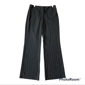 Rafaella Women Black Striped Work Pants Trousers, size 6